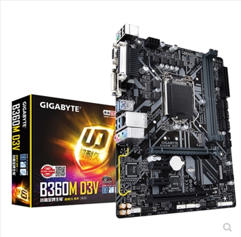 Gigabyte/技嘉 B360M-D3V主板台式机电脑游戏全新1151针，带 PCI可以安声卡